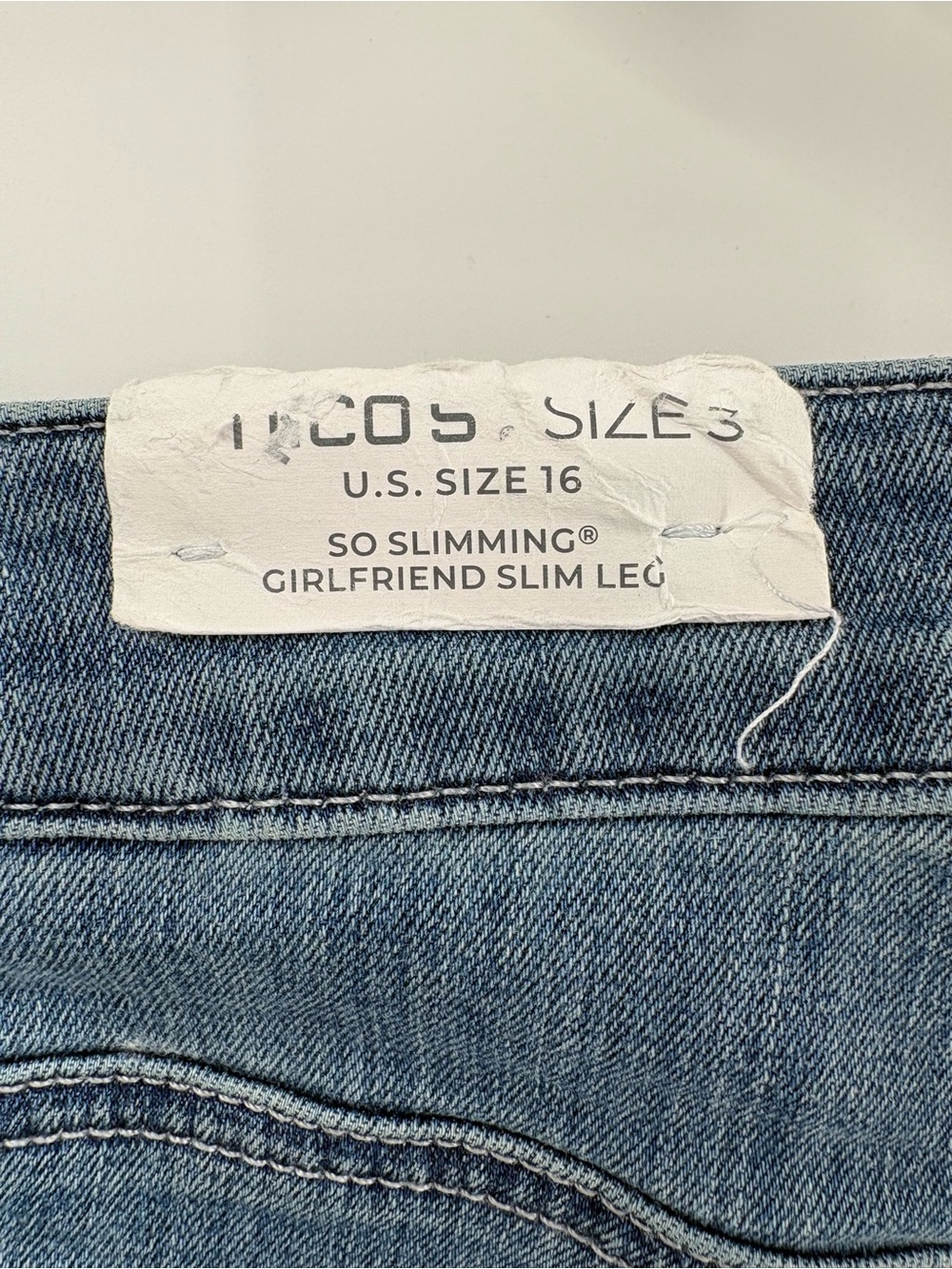 Chicos So Slimming Girlfriend Slim Leg Jeans Denim Plus Size 16 Women NWT - Picture 10 of 13